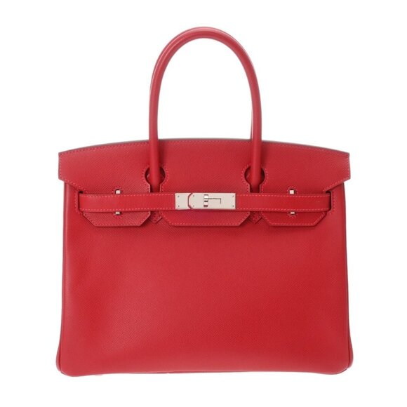 HERMES Birkin 30 Rouge casaque hand bag - Picture 1 of 10